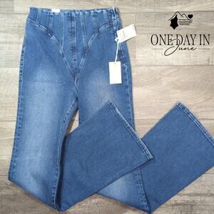 Good American Good Legs Flare High Waist Jeans Size 8